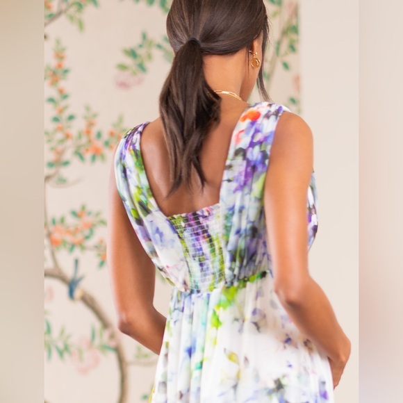 Seraphine Maternity Felicity Floral Silk Maxi Dress NWT Size 14 - Picture 3 of 9